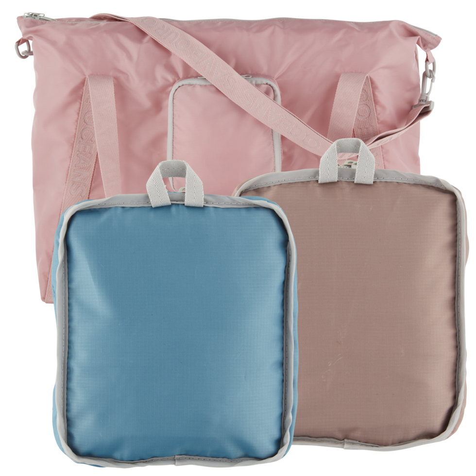 shopping bag have zipper Cut out, isolated transparent background png