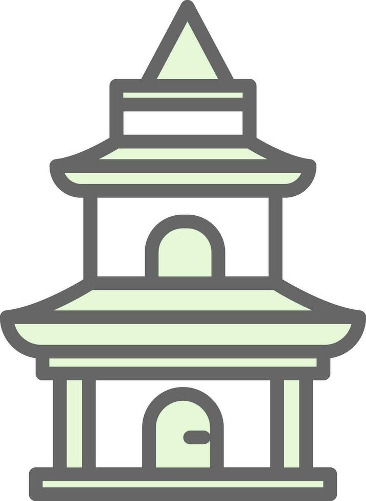 Temple Vector Icon Design