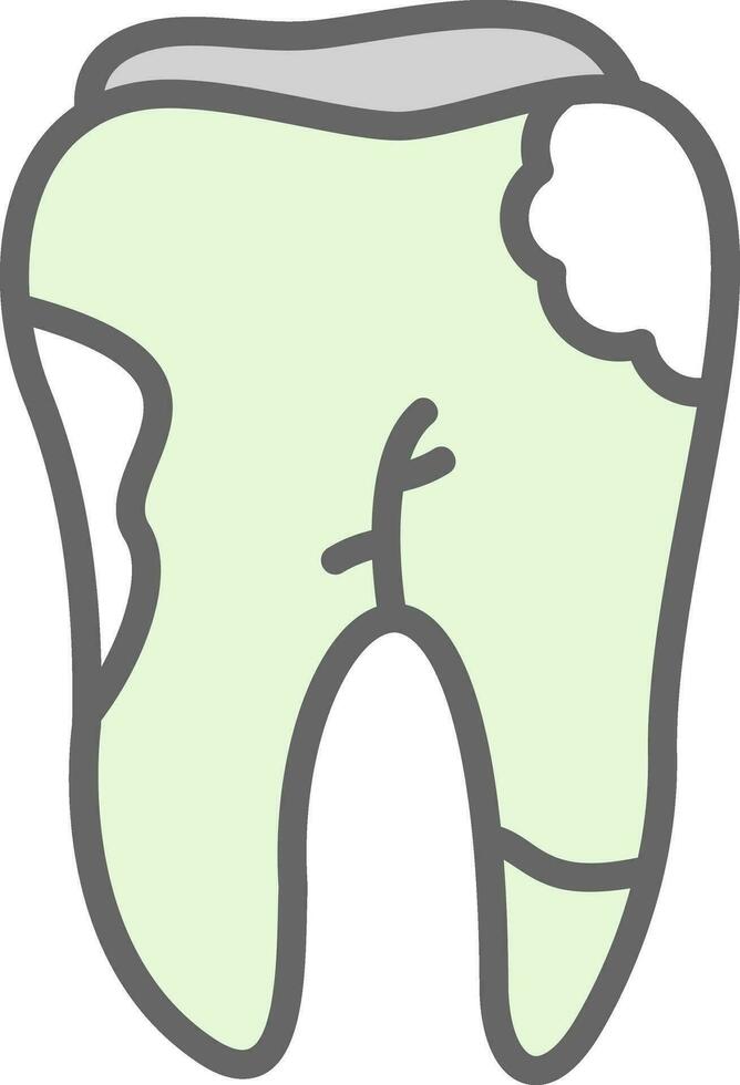 caries vector icono diseño