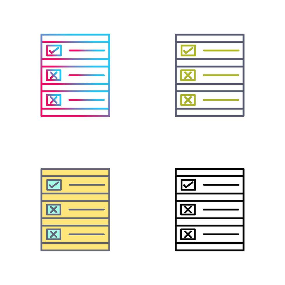 Ballot Paper Vector Icon