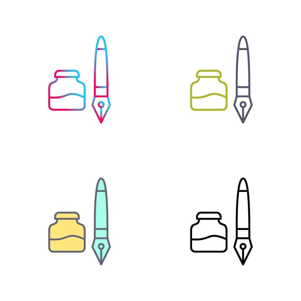 Ink and Pen Vector Icon