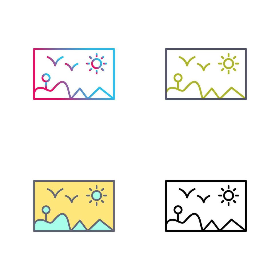 Painting Exhibit Vector Icon