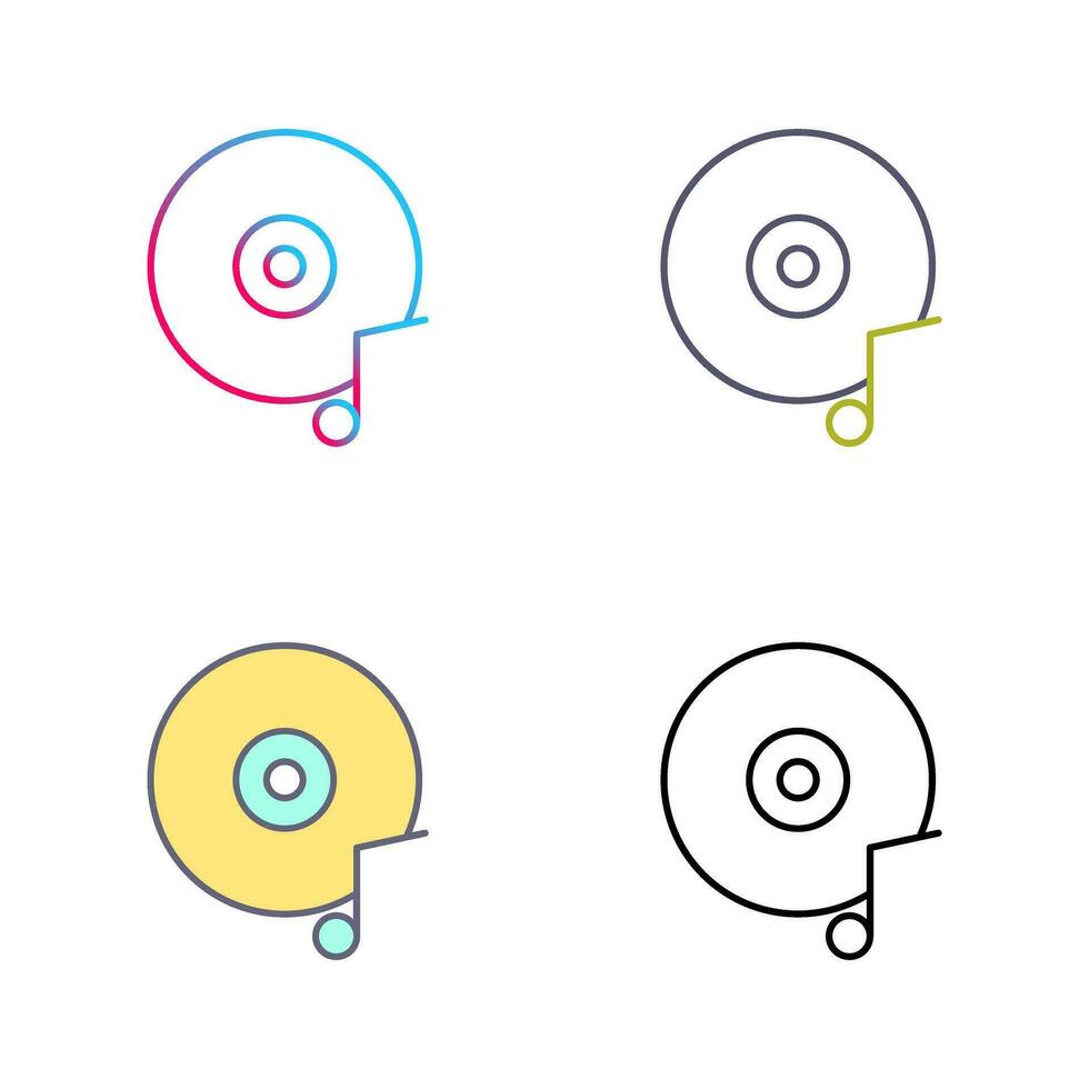 Music CD Vector Icon