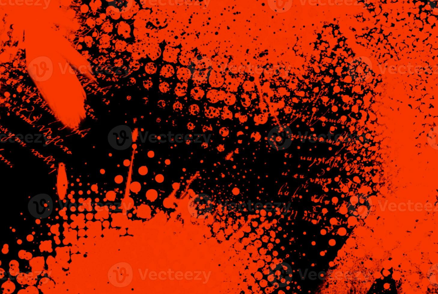 Red halftone texture graffiti background dotted effect pattern art photo