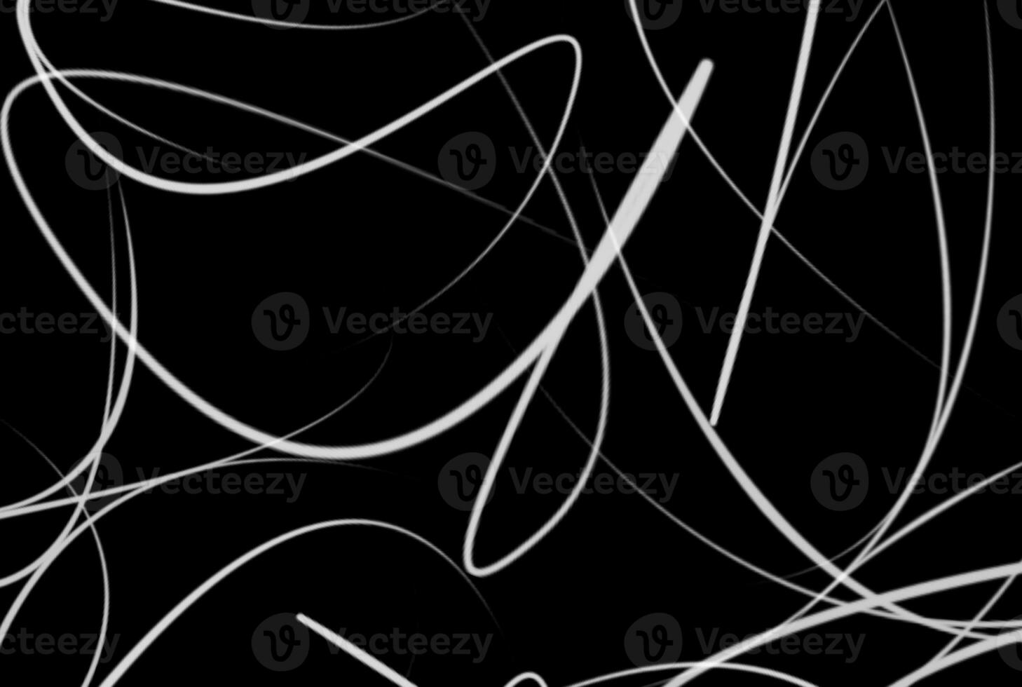 Wavy lines background black and white abstract texture artwork photo