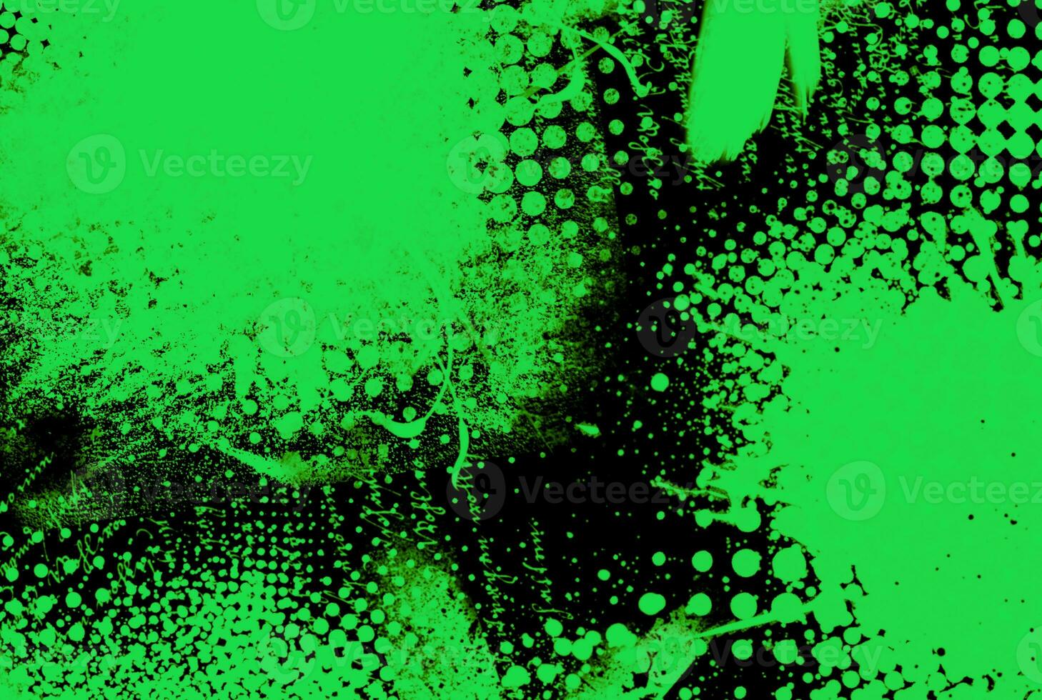 Green halftone texture graffiti background dotted effect pattern art photo