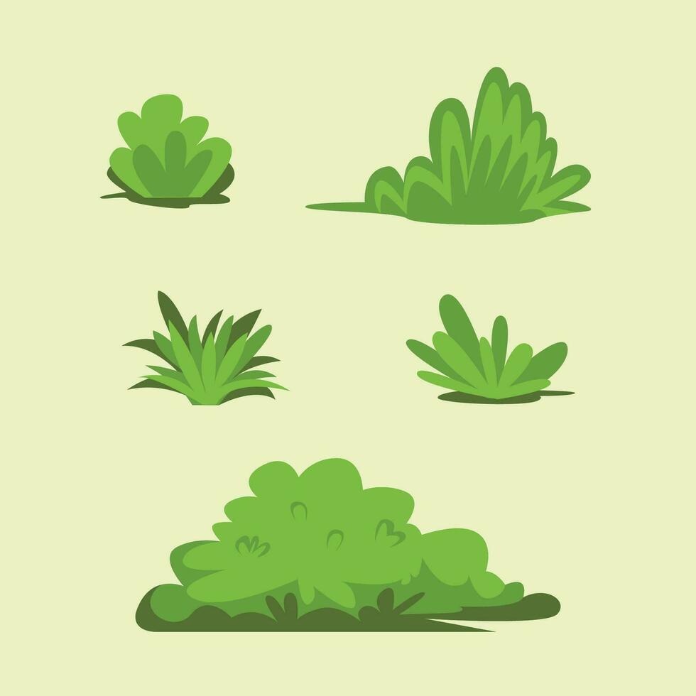 arbustos arbusto colección prima vector ilustración