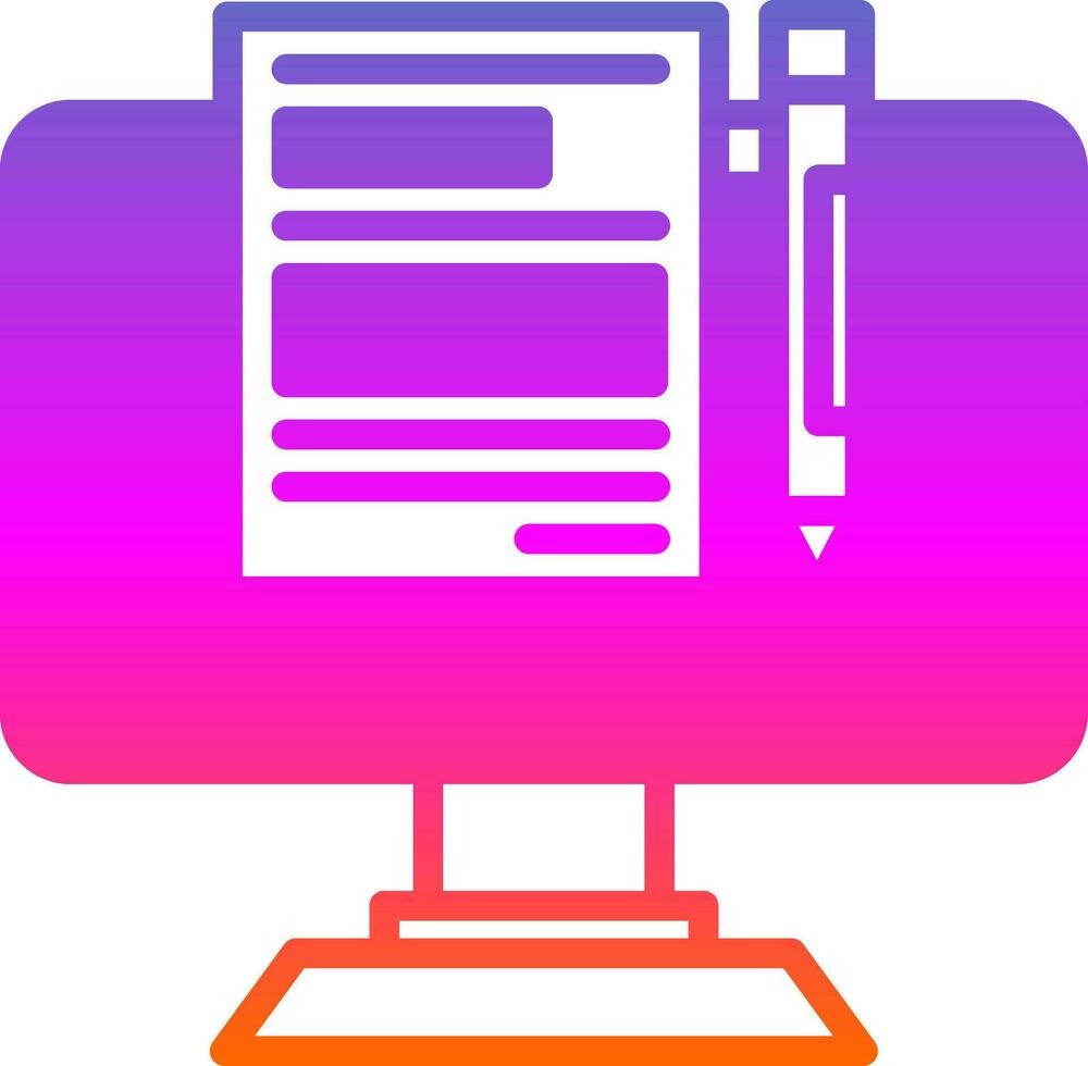 Blogger Vector Icon Design