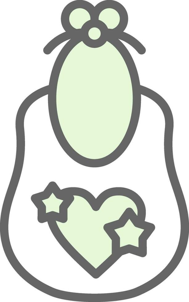 bebé babero vector icono diseño