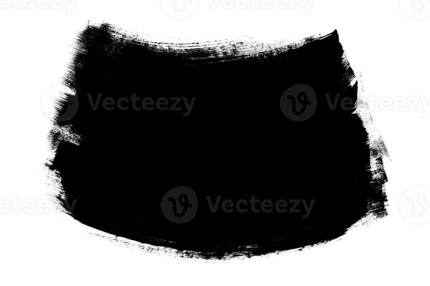 Splatter of black paint isolated on a transparent png background. Stock photo