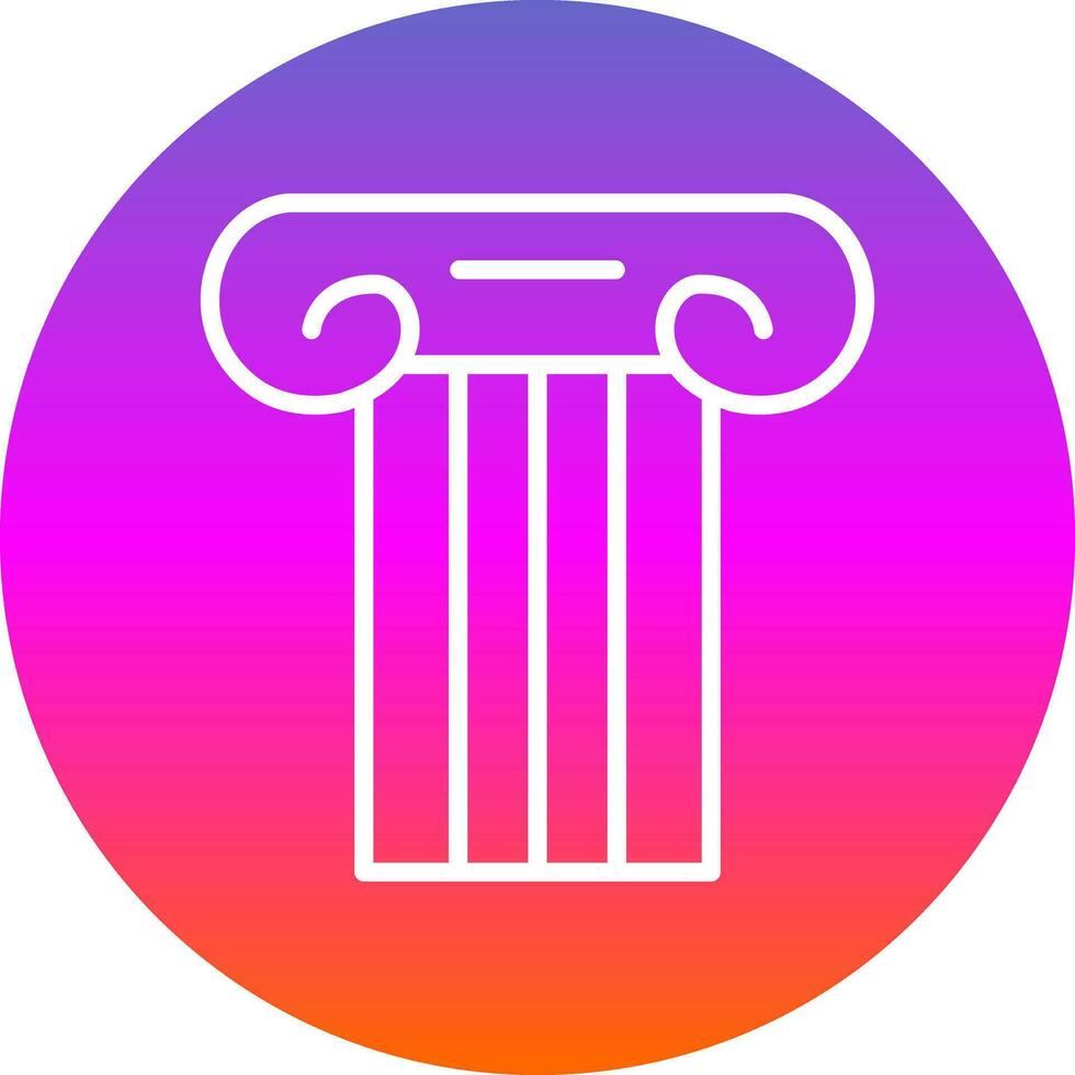 Ancient pillar Vector Icon Design