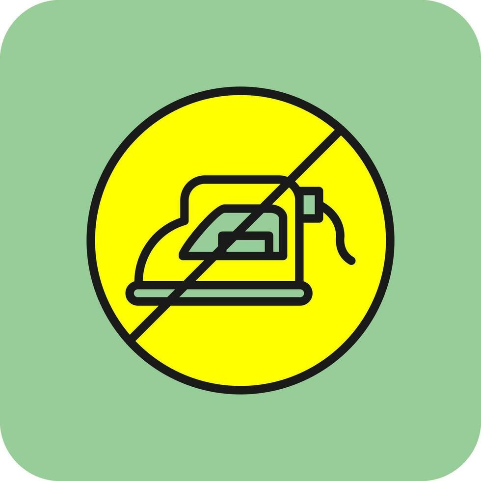 No iron Vector Icon Design