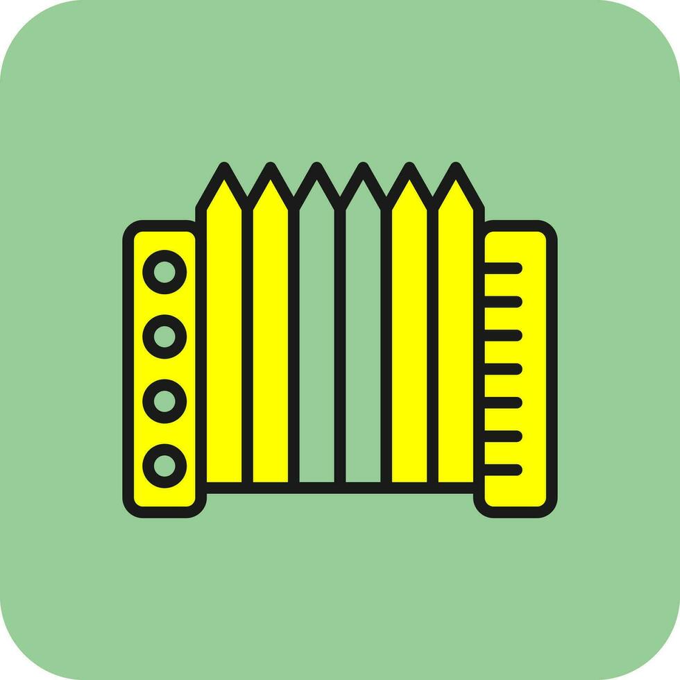 Accordion Vector Icon Design