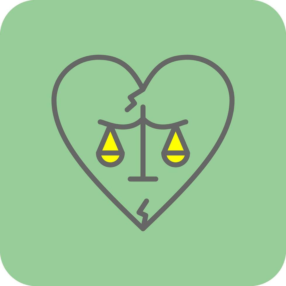 Divorce Vector Icon Design