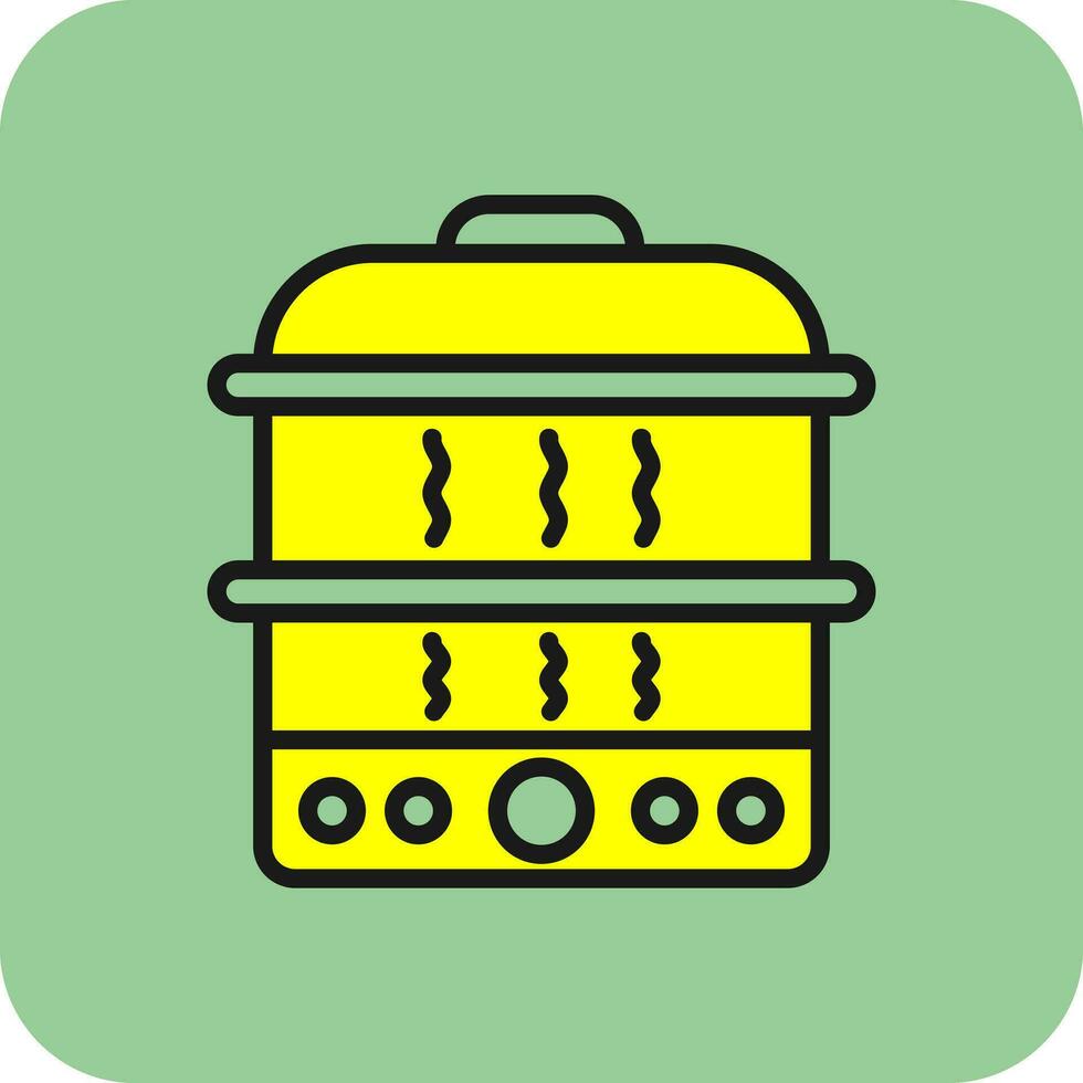 Steamer Vector Icon Design