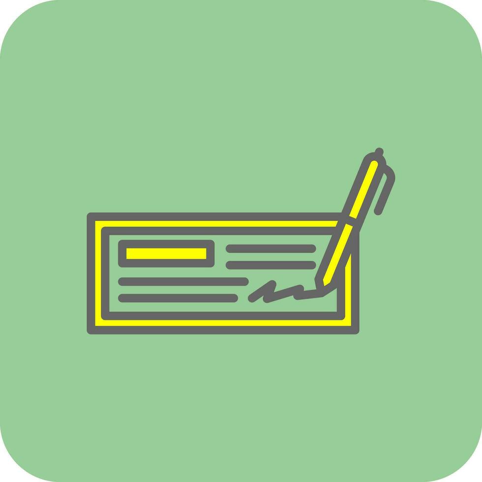 Cheque Vector Icon Design