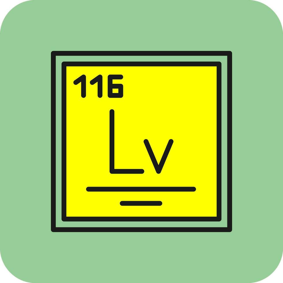 livermorium vector icono diseño