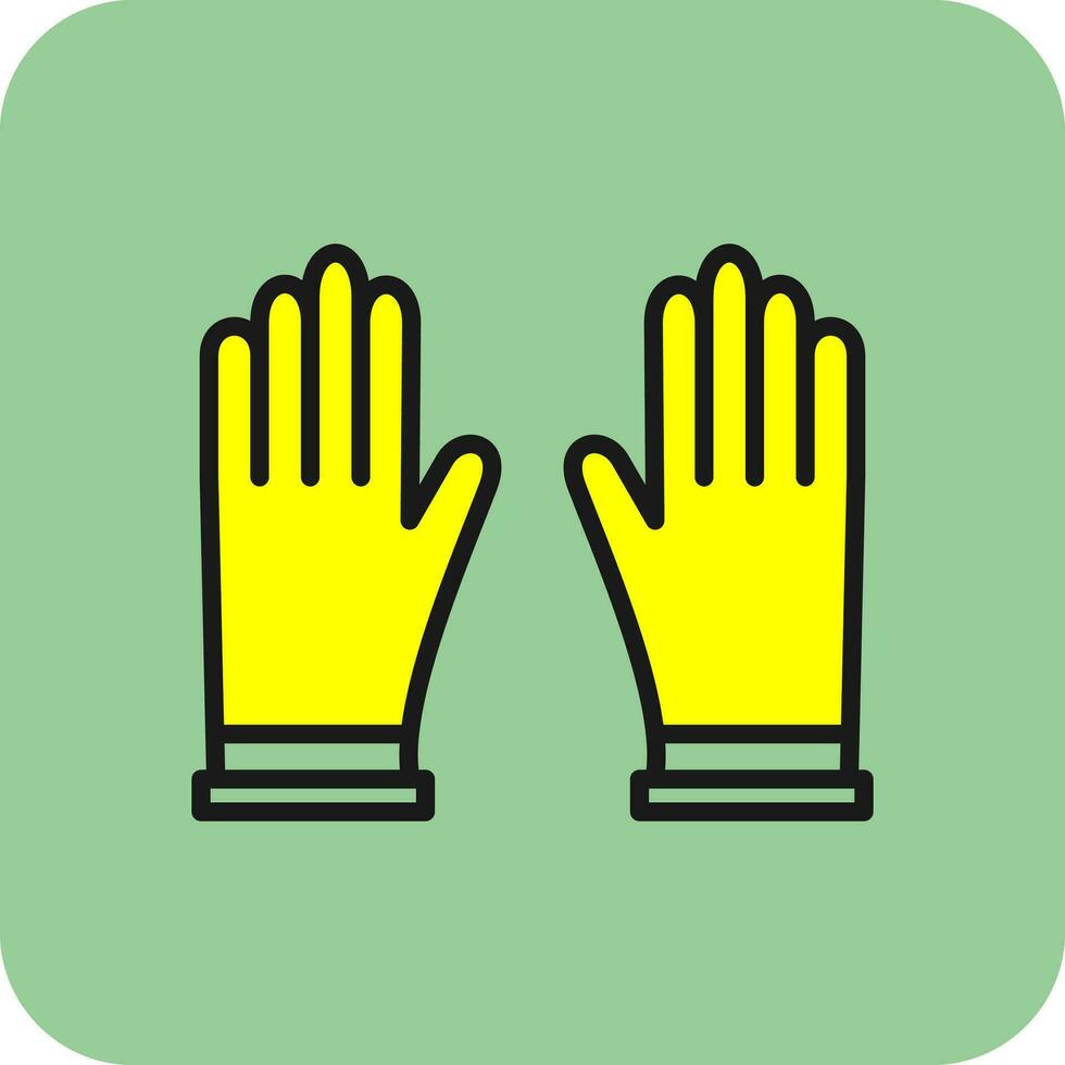 guantes, vector, icono, diseño vector