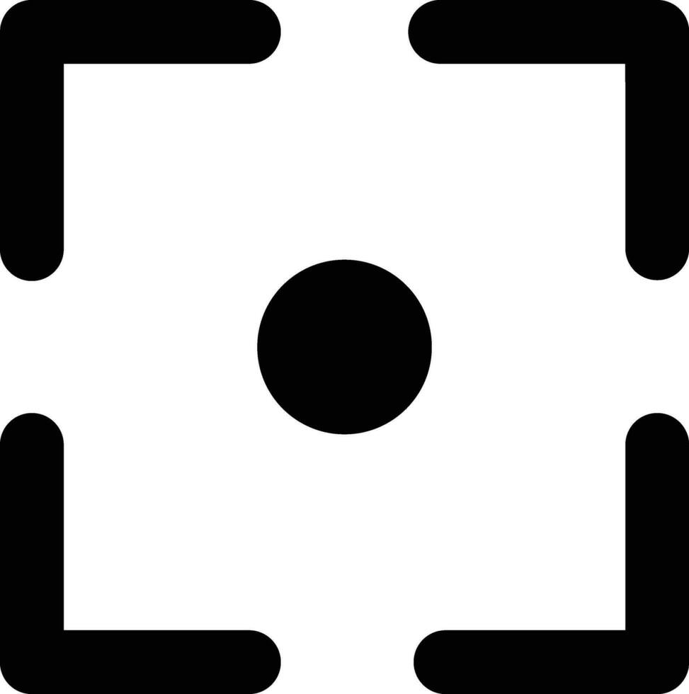 Camera focus icon for photography concept. vector