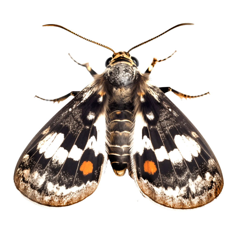 Beautiful butterfly isolated.Acherontia atropos.black and white ...