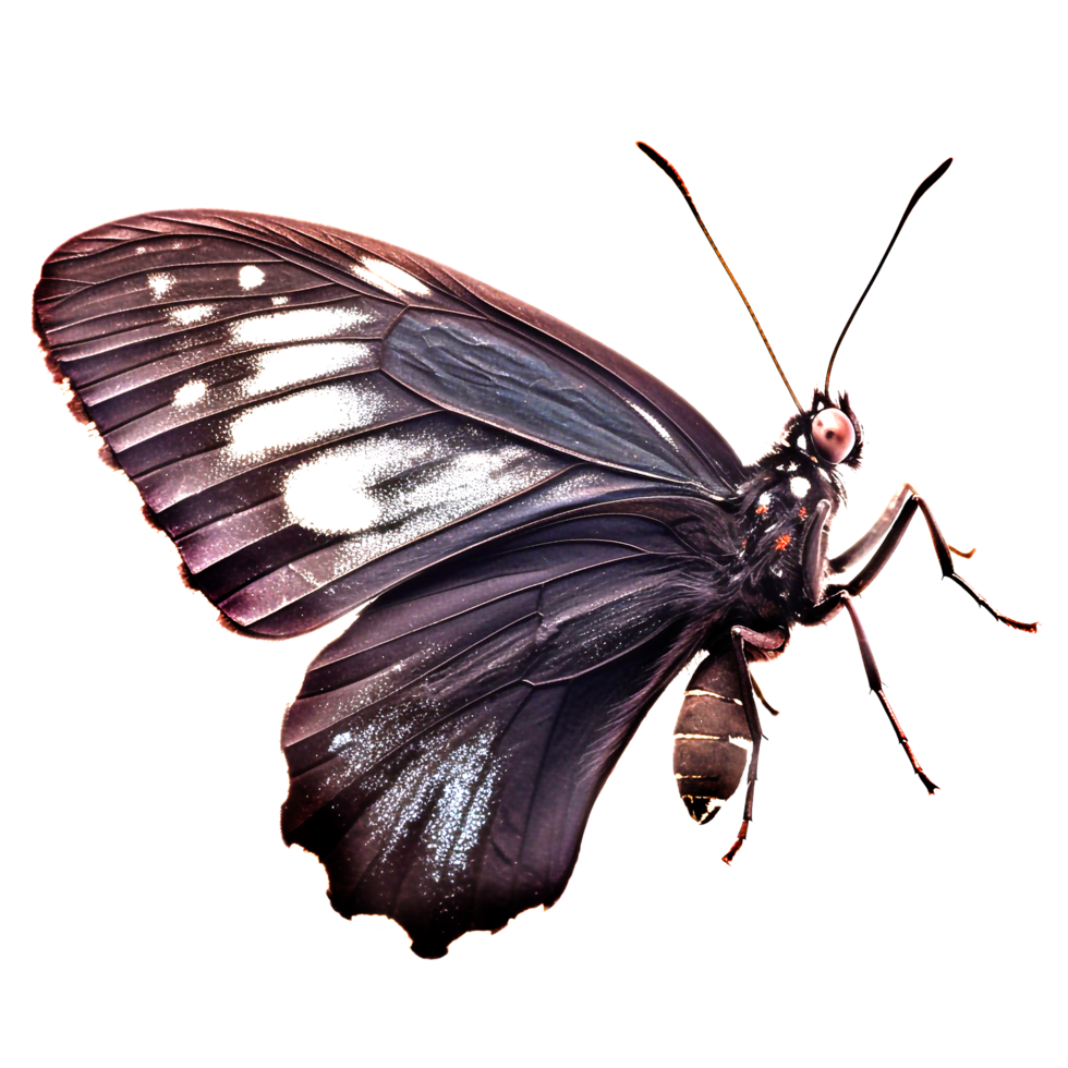 Beautiful butterfly isolated.Atrophaneura jophon.Moth.black butterfly. png