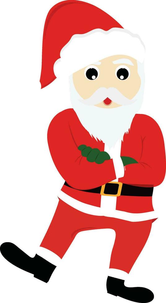 Cartoon character of Santa Claus. vector