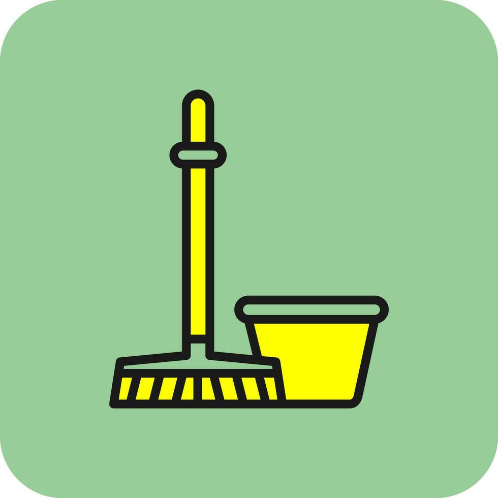 Mop Vector Icon Design