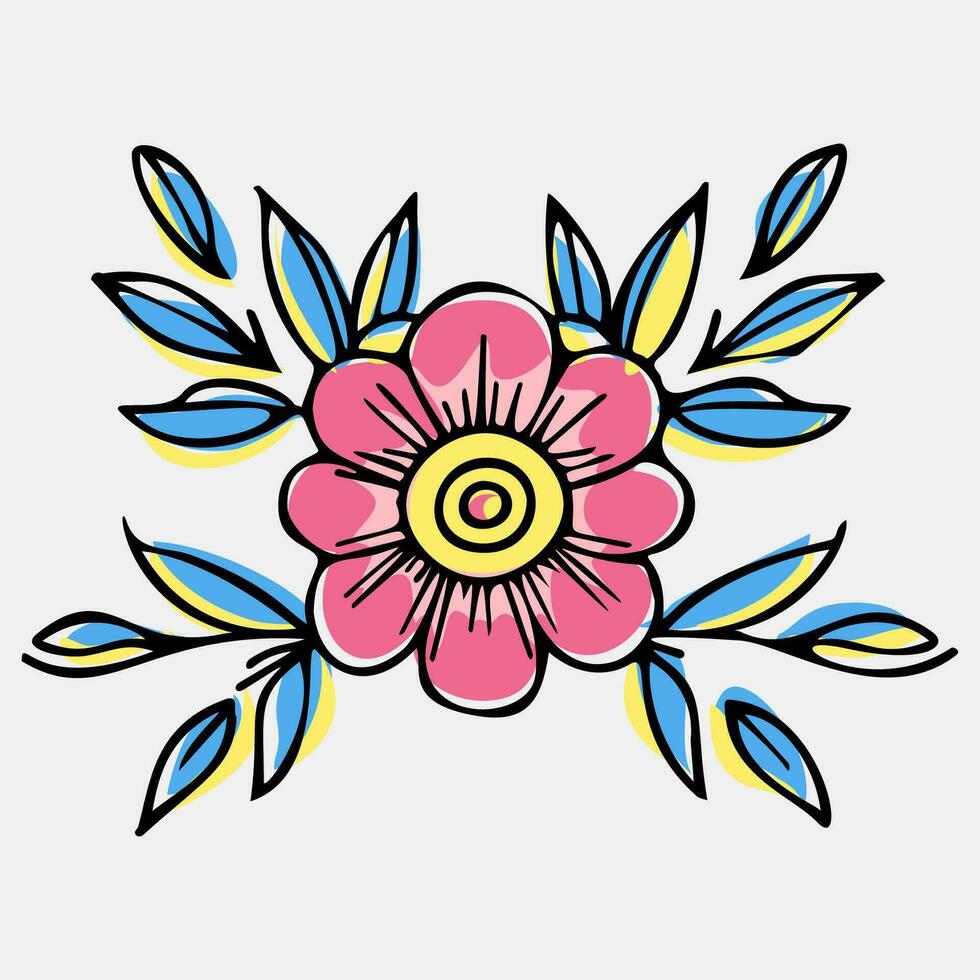 vector ilustración resumen todavía vida de flores en pastel colores. colección de contemporáneo Arte