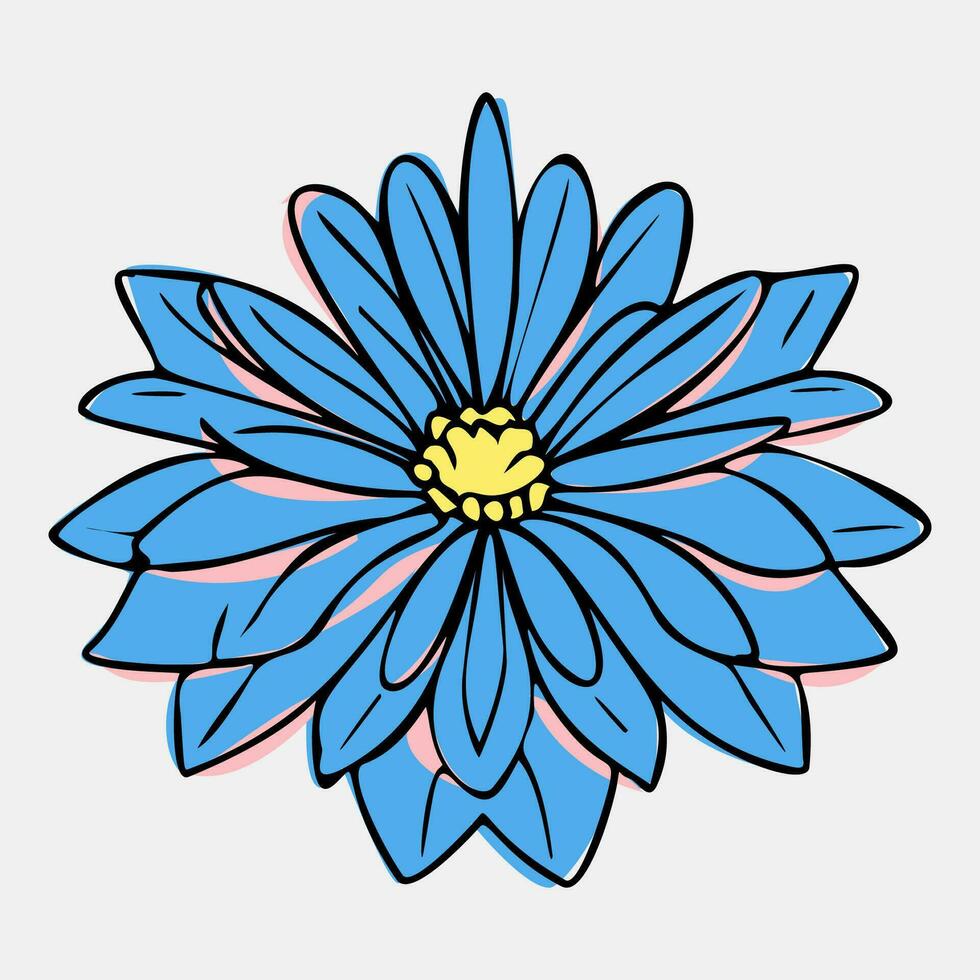 vector ilustración resumen todavía vida de flores en pastel colores. colección de contemporáneo Arte