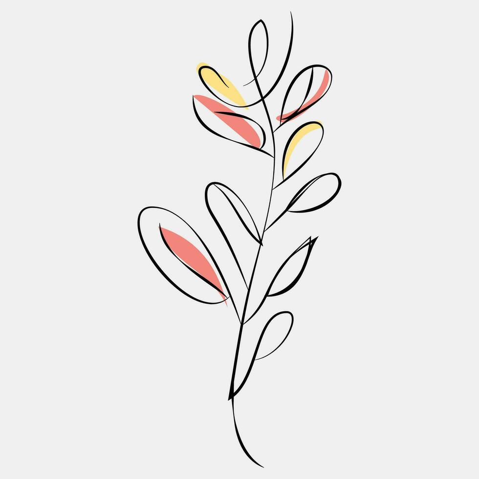 Minimalist Floral Vector Art Illustrations for Occasions template vintage fashion hand drawn decor