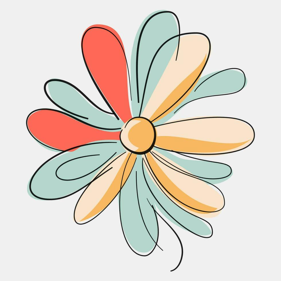 contemporáneo minimalista línea Arte carteles resumen orgánico formas y floral diseños vector