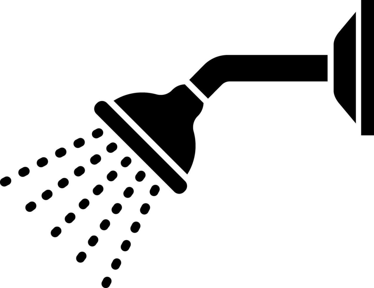 Illustration of shower icon. vector