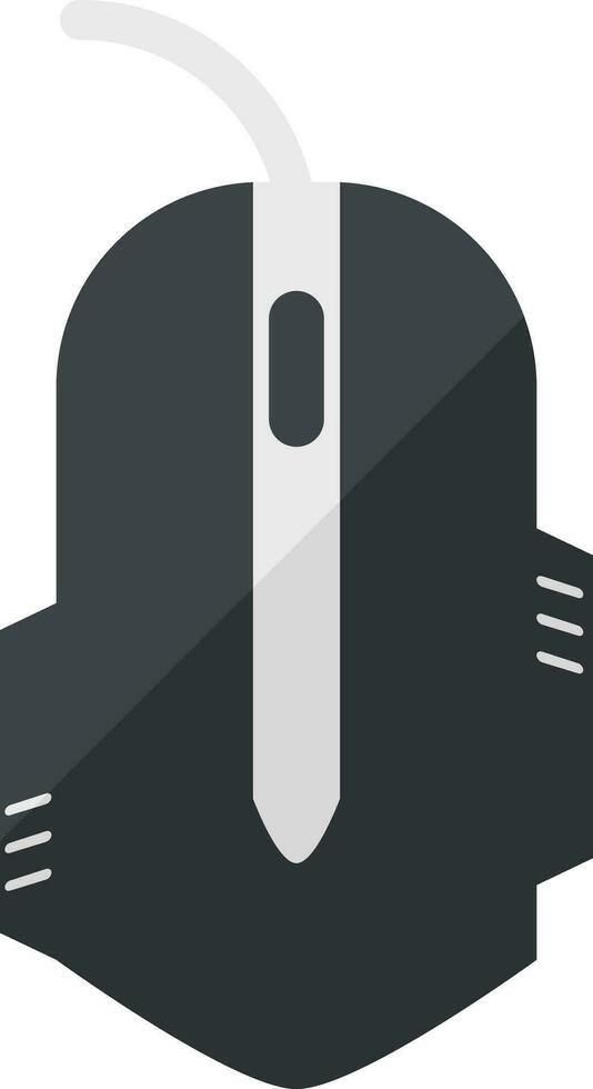 Digital mouse icon in black and white color. vector