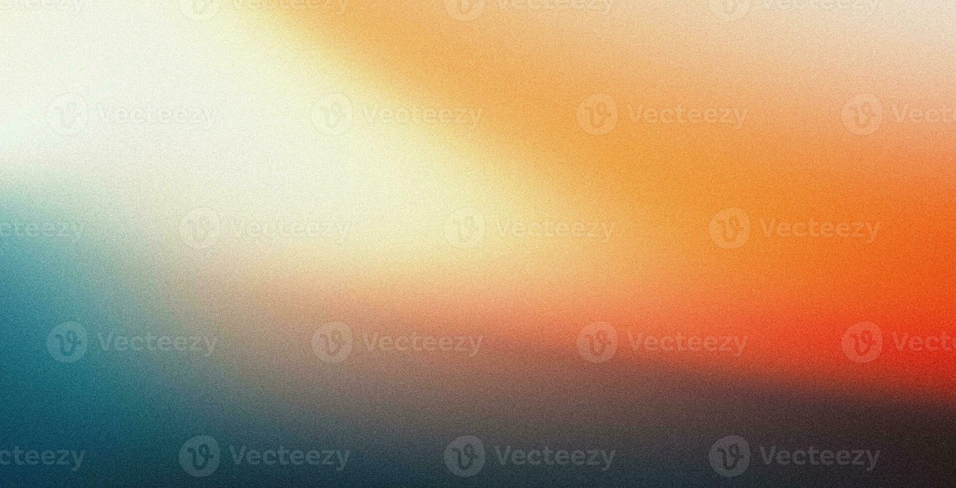 Vibrant grainy gradient background orange white blue teal blurred noise texture header poster banner landing page backdrop design photo