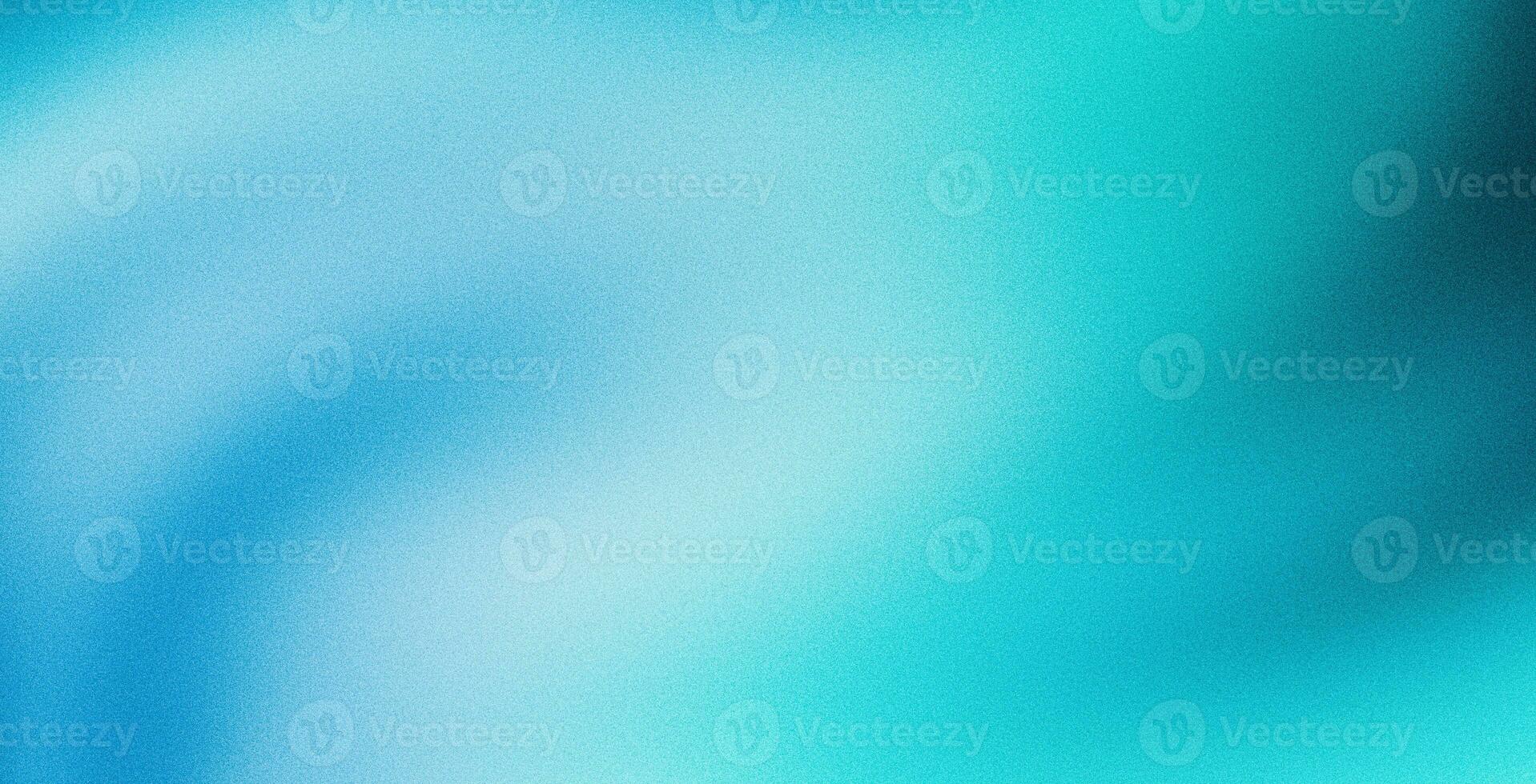 Turquoise blue grainy gradient background poster backdrop noise texture webpage header wide banner design photo