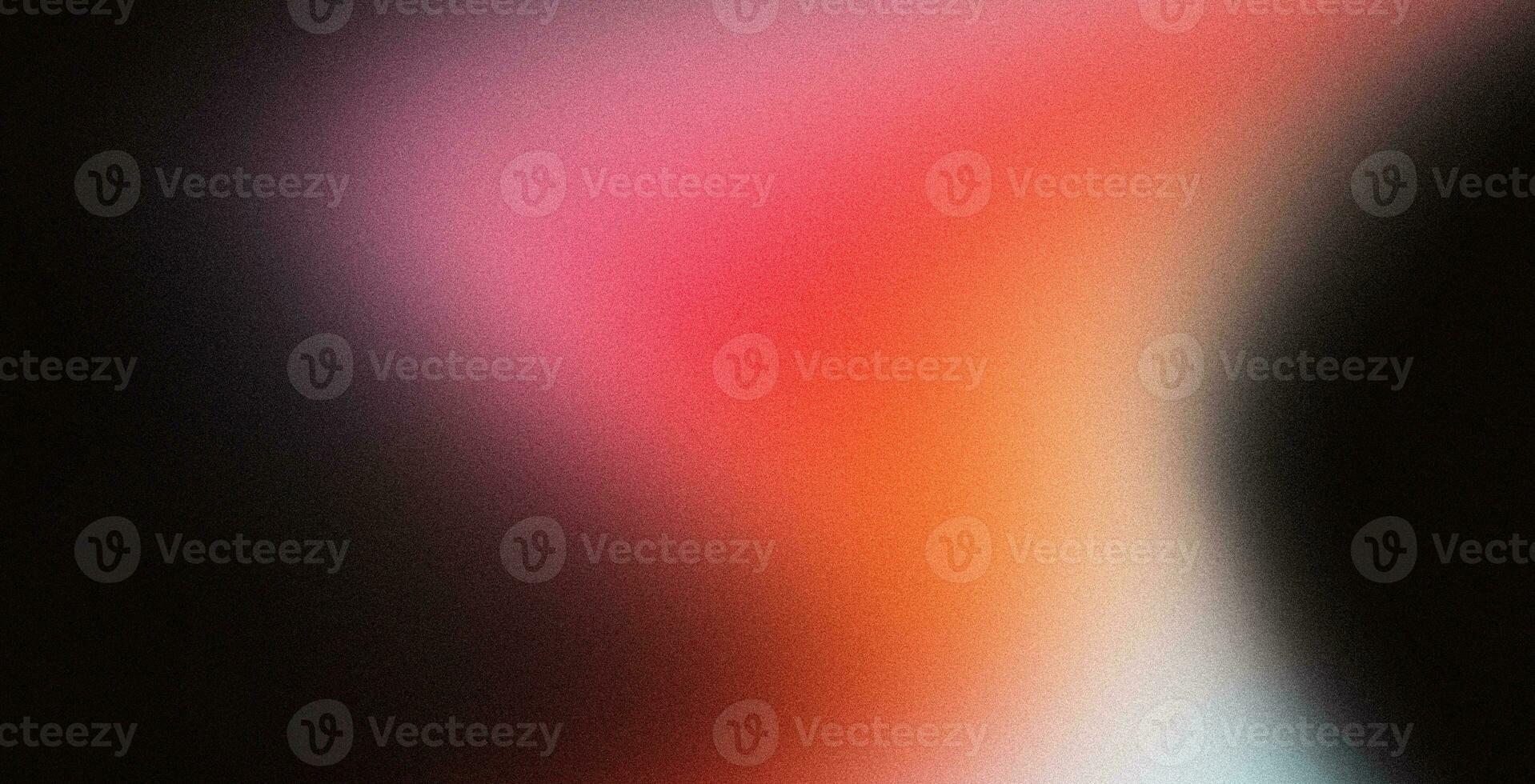 Grainy gradient dark background red orange yellow pink black color flow noise texture wide banner poster header design photo