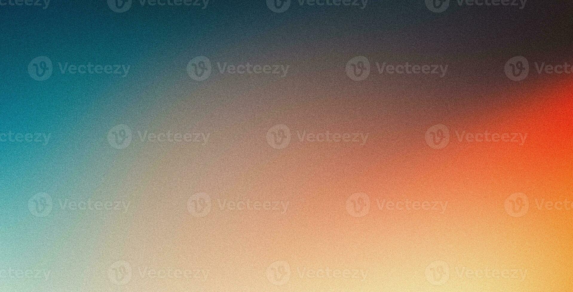 Dark blurred color gradient grainy background teal orange noise texture header poster banner landing page backdrop design photo