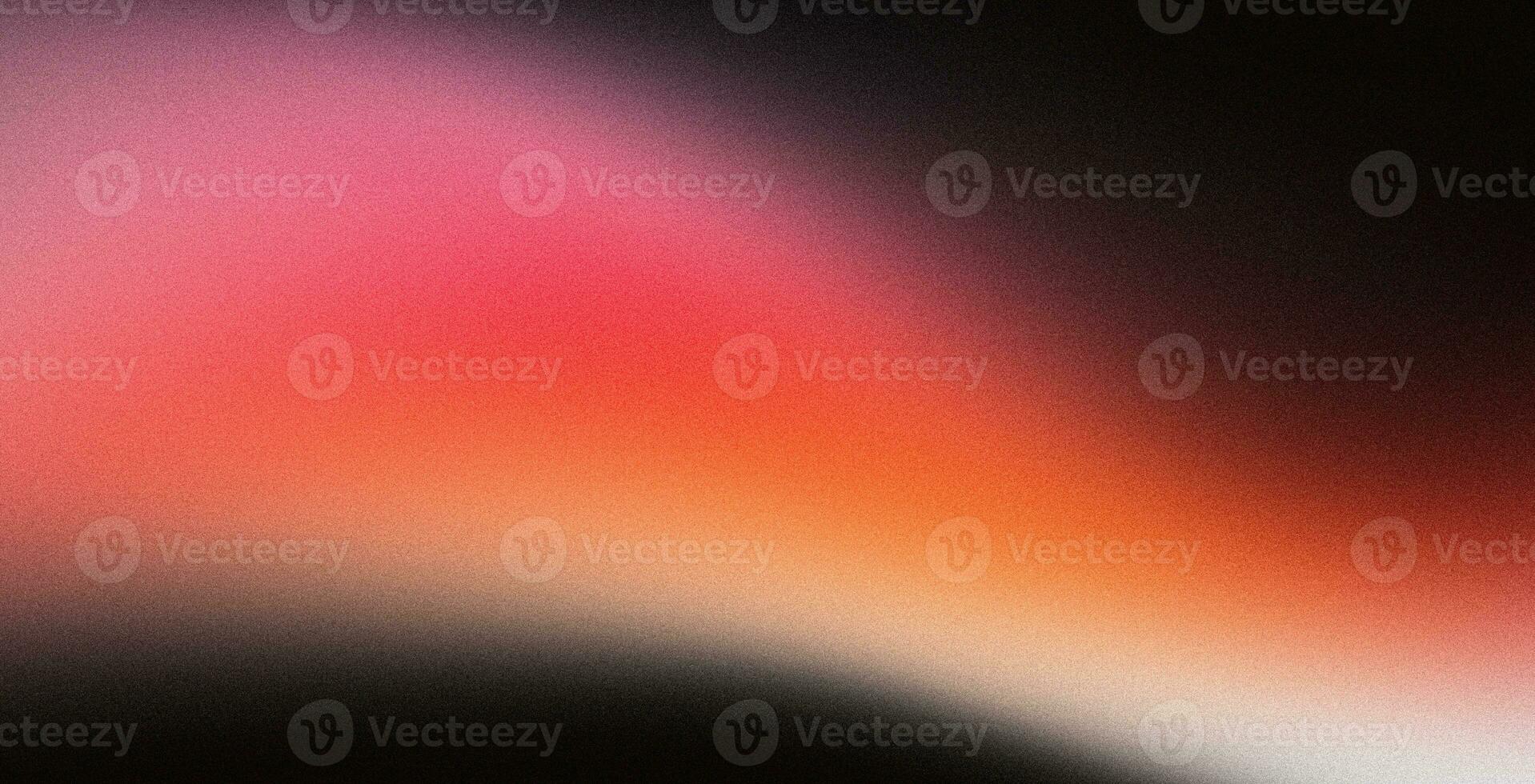 Abstract background red orange yellow pink black grainy gradient, vibrant color flow noise texture effect, wide banner size photo