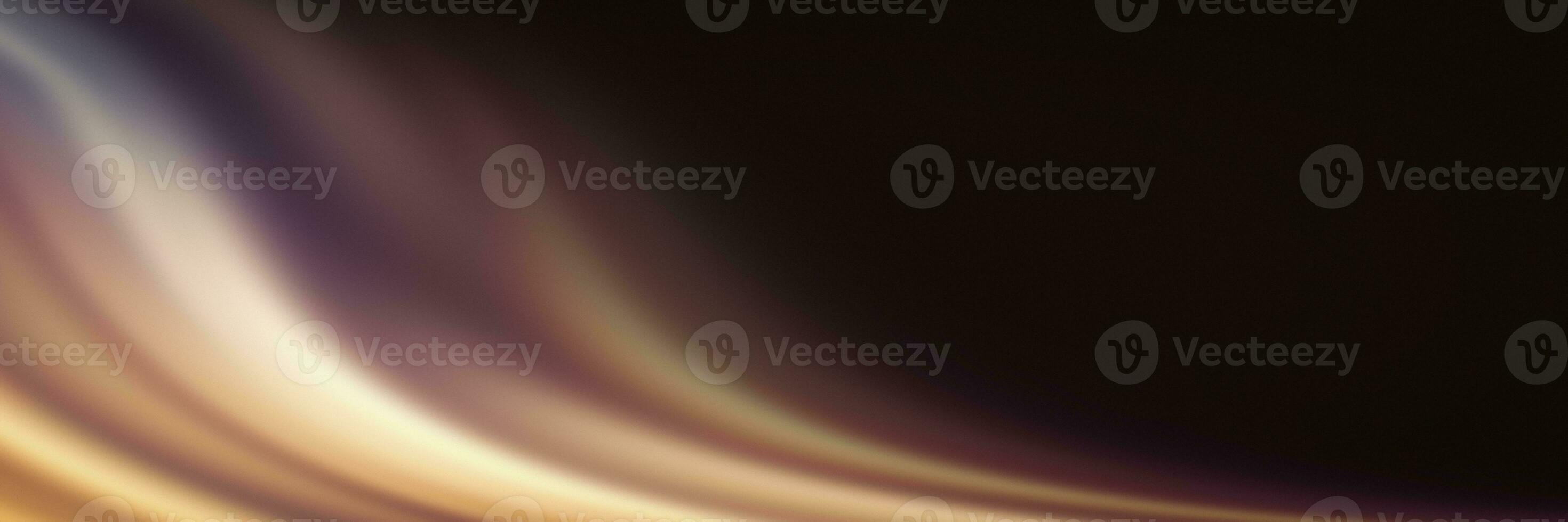 Brown beige color gradient wave on dark background grainy texture effect abstract banner website header design photo