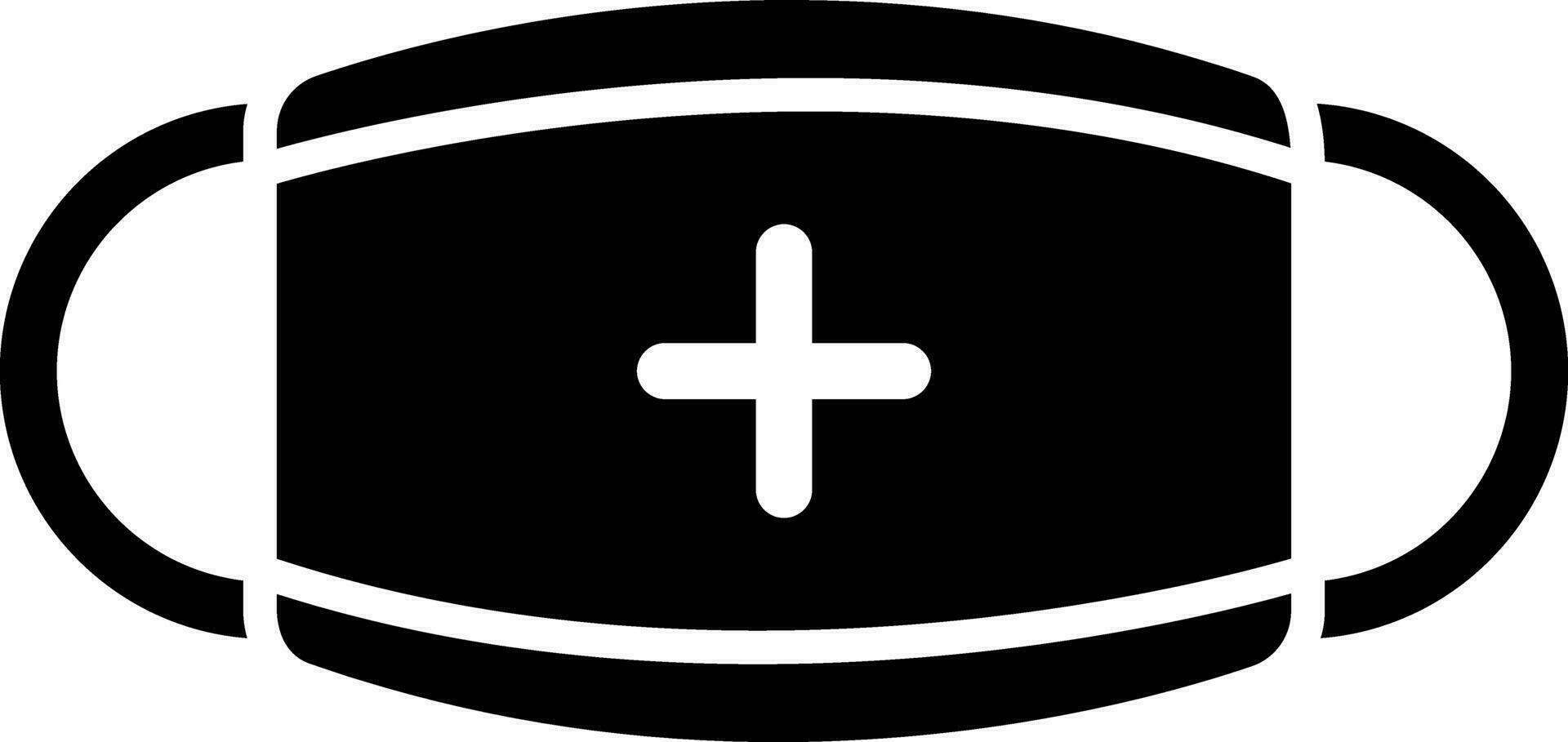 Medical mask sign or symbol. vector