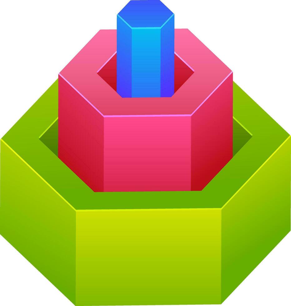 Isometric illustration of infographic element. vector
