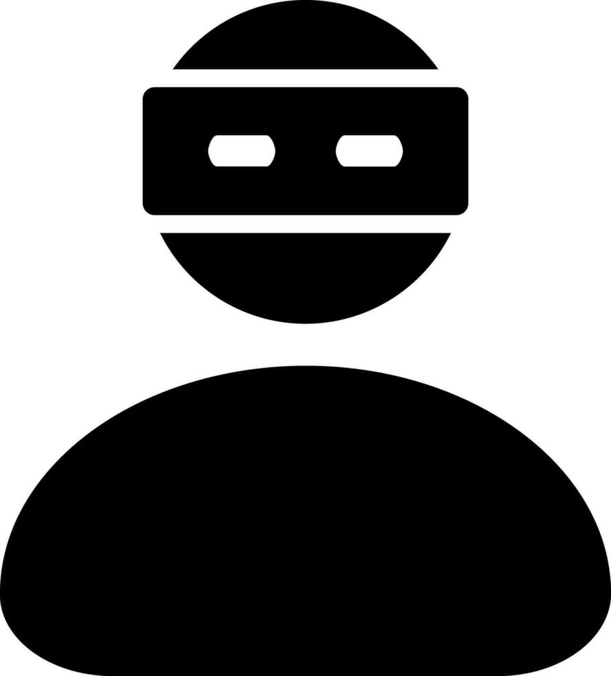 Man wearing vr glasses icon for virtual reality concept. vector