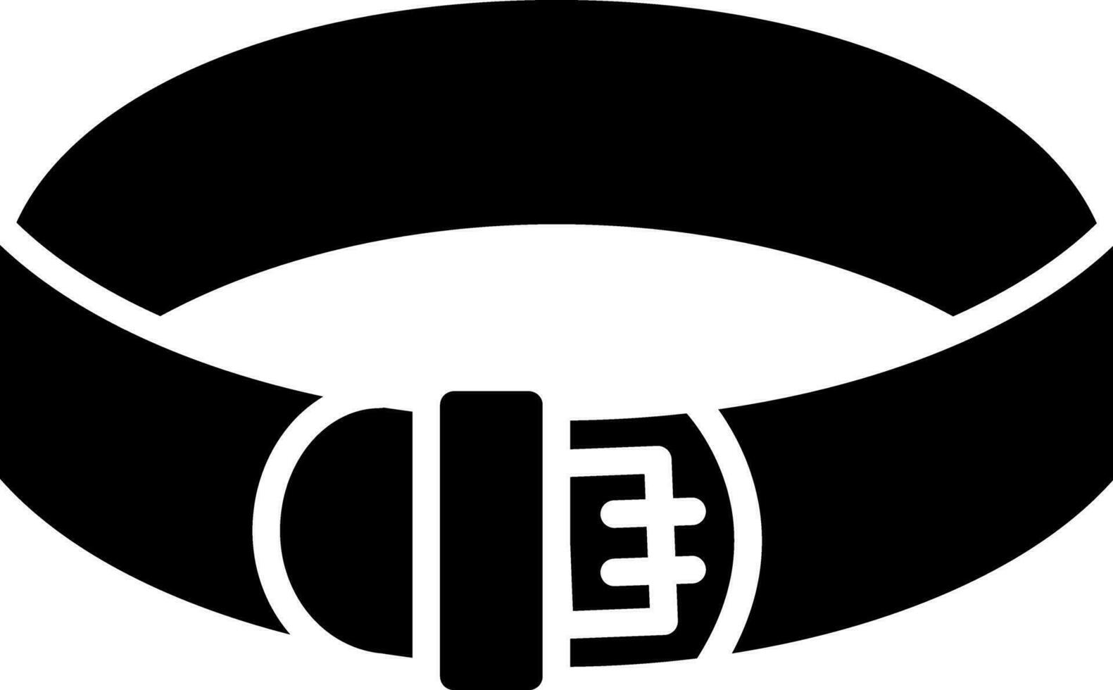 Flat style fitness belt icon. vector