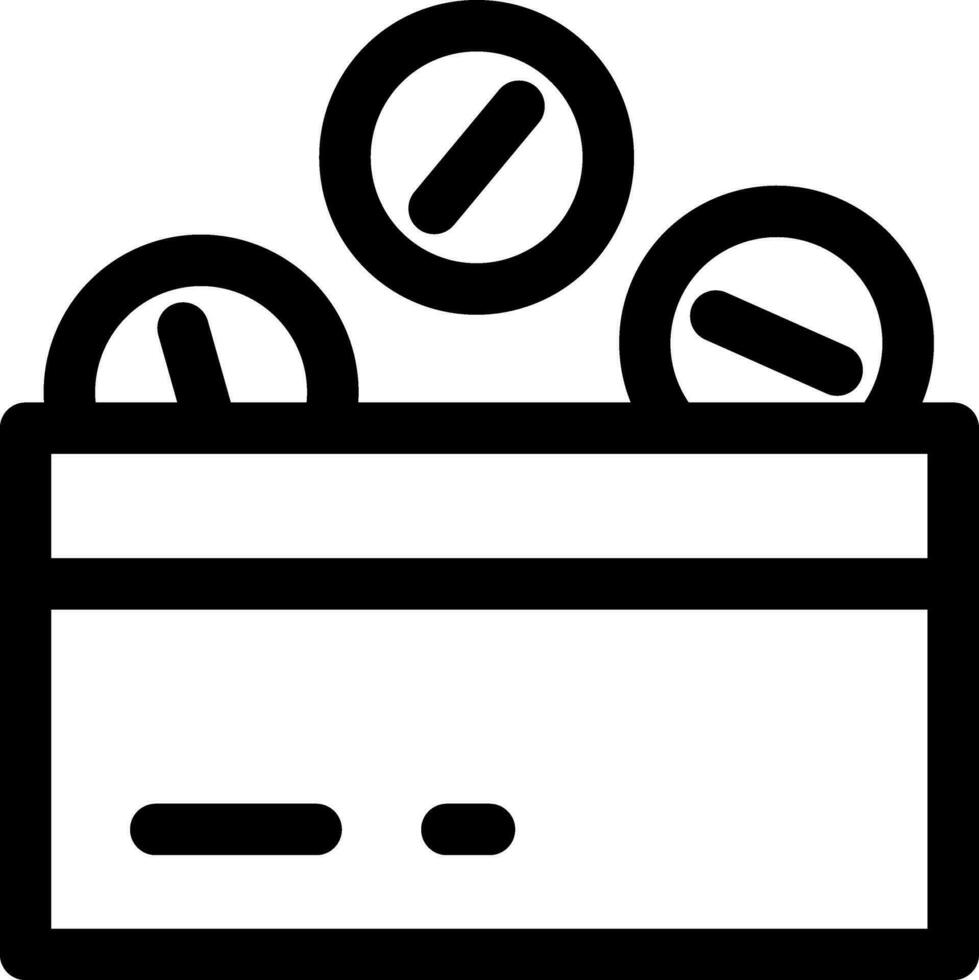 Online money withdrawal icon from credit card. vector