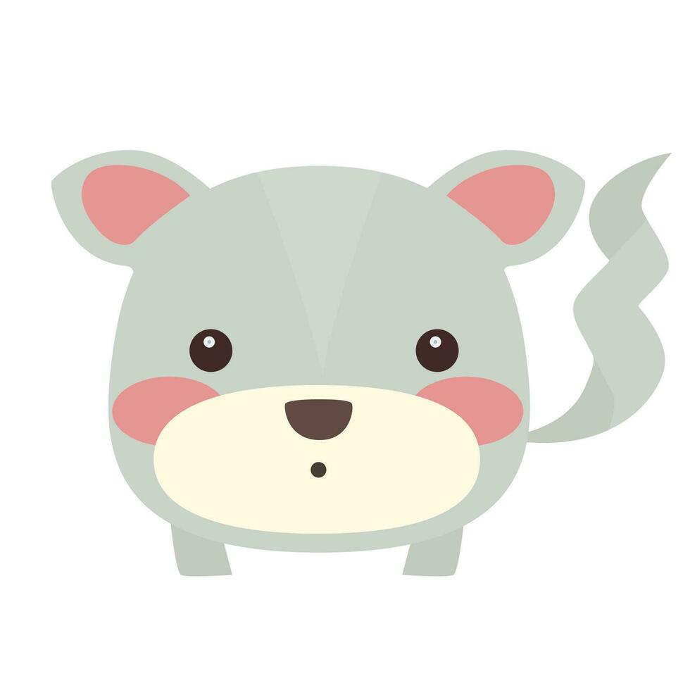 Cute Catroon Animal Vector Illustration