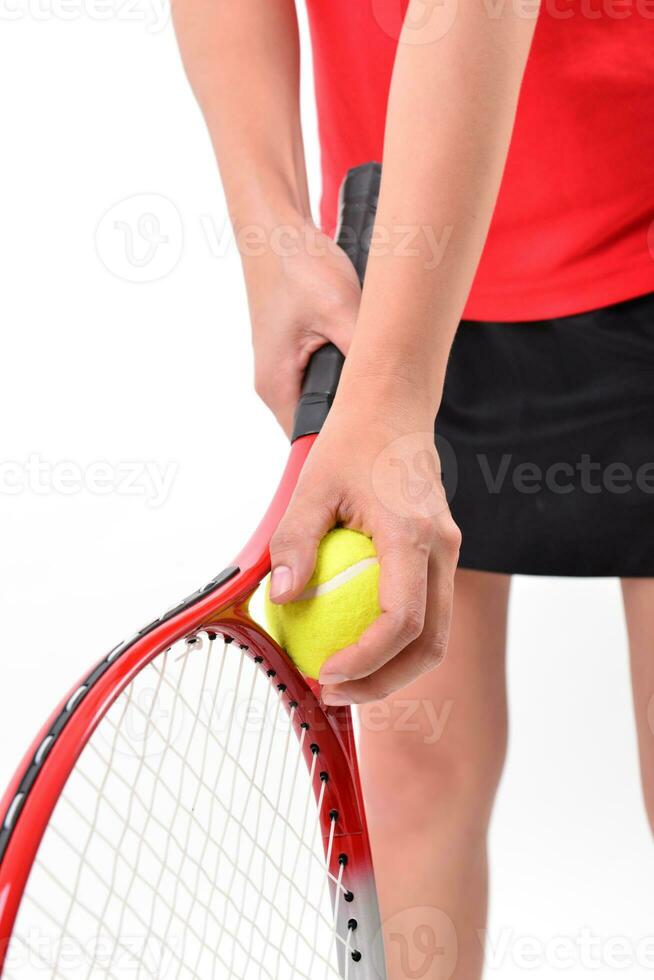 tenis jugador aislado foto