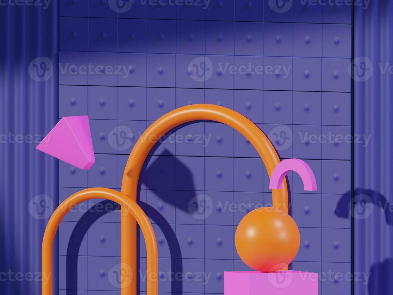 Abstract background 3d illustration for landing page photo