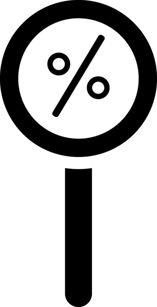 Searching sale discount icon. vector