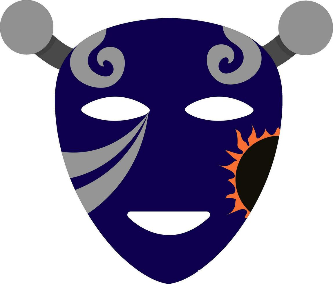 Illustration of carnival face mask. vector