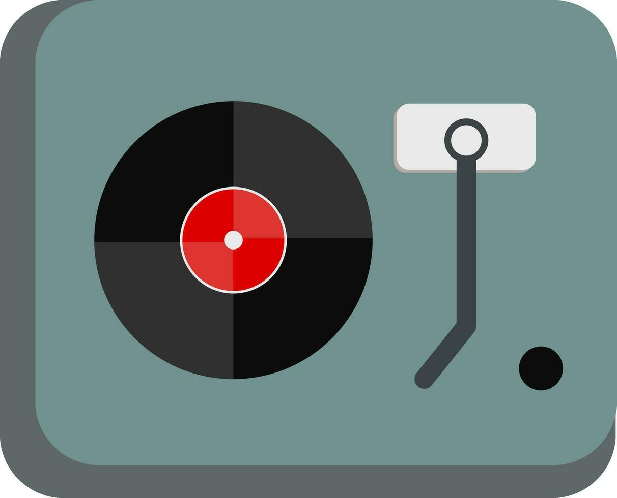 vector ilustración de vinilo jugador icono.